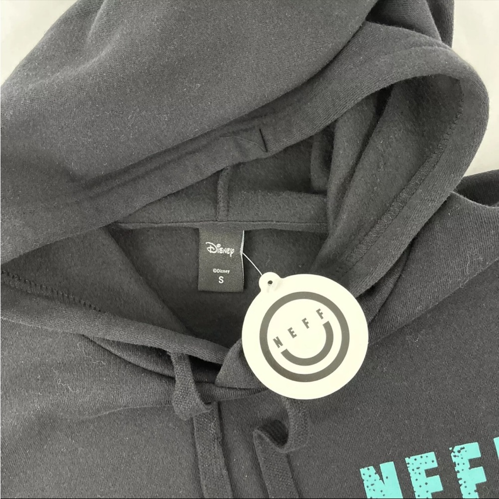 New Mens Neff Mickey Mouse Hoodie Hooded Sweatshirt Sz S NWT Black - Picture 4 of 7